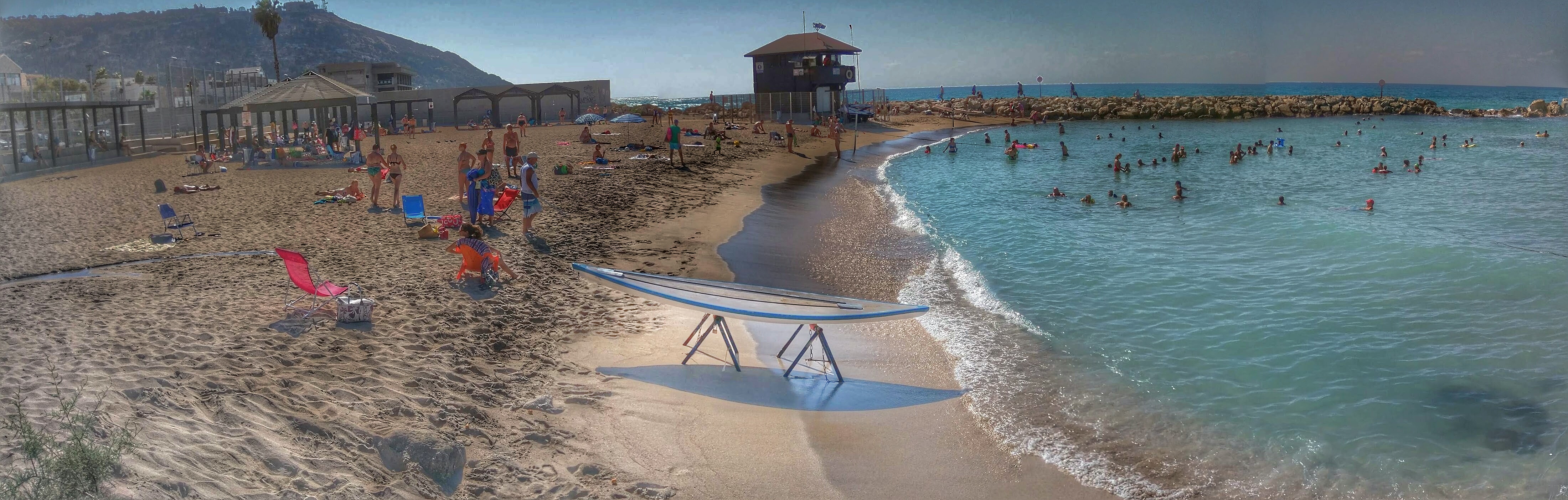 Panorama of the Bat Galim Beach, Haifa